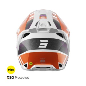 Casque cross Shot 2025 Lite Ultra - Orange Pearl