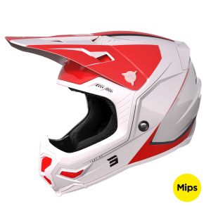 Casque cross Shot 2023 Core Comp - Rouge Pearly