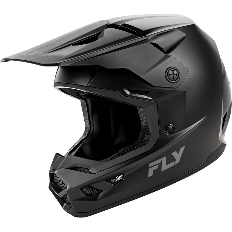 Casque enfant FLY RACING Kinetic Solid Noir mat Casque enfant FLY RACING Kinetic Solid Noir mat
