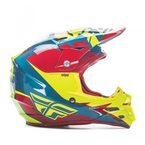 Casque FLY RACING F2 Carbon Mips Retrospec Rouge