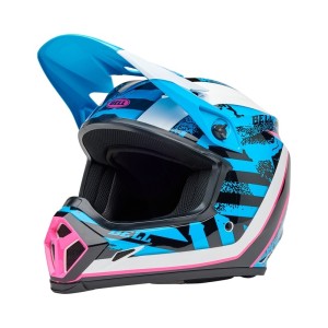 Casque BELL MX-9 Mips Breakdance Bleu Rose