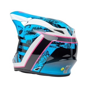 Casque BELL MX-9 Mips Breakdance Bleu Rose