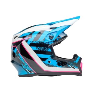 Casque BELL MX-9 Mips Breakdance Bleu Rose