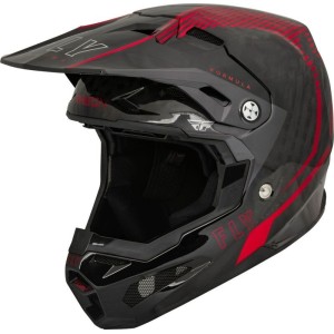Casque FLY RACING Formula Carbon Tracer Noir Rouge