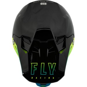 Casque FLY RACING Formula CC Centrum Noir Bleu Jaune