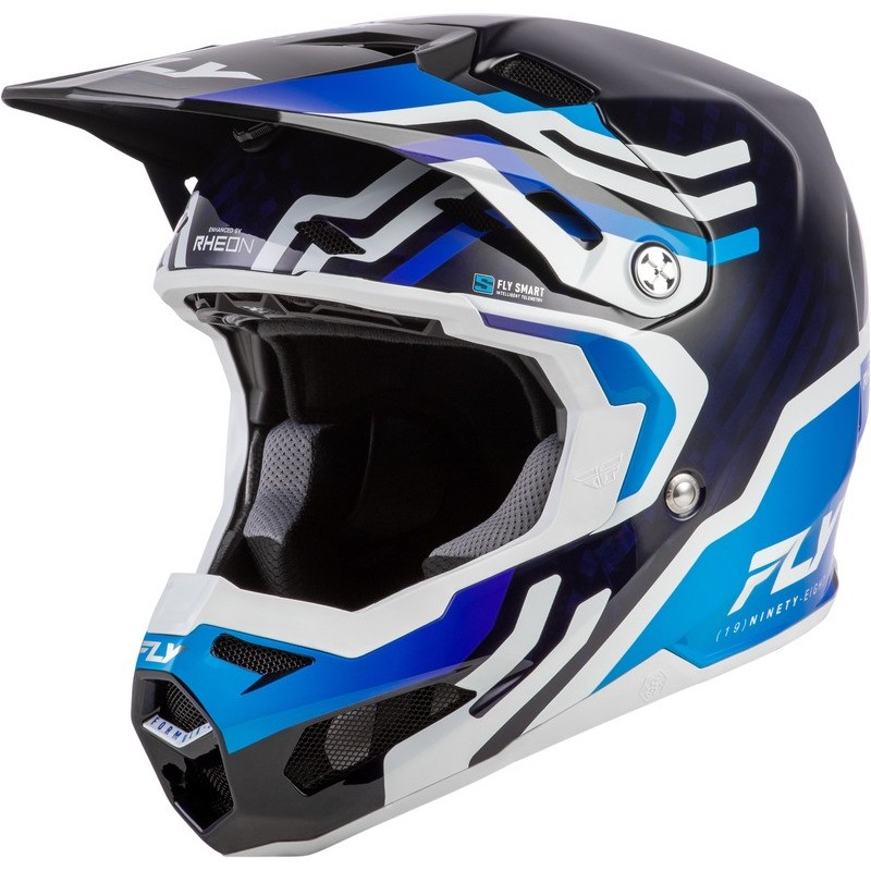 Casque FLY RACING Formula S Carbon Byte Bleu Casque FLY RACING Formula S Carbon Byte Bleu