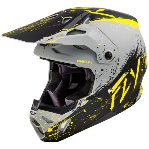 Casque FLY RACING Formula CP Manic Gris Jaune