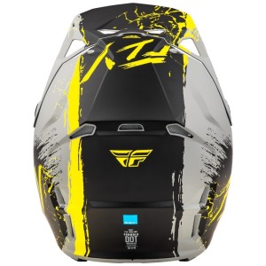 Casque FLY RACING Formula CP Manic Gris Jaune