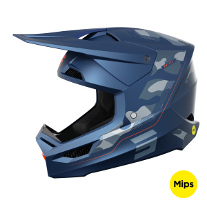 Casque cross Shot 2024 Race Battle - Bleu Mat
