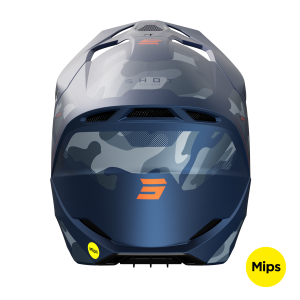 Casque cross Shot 2024 Race Battle - Bleu Mat