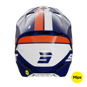 Casque cross Shot 2024 Race Iron - Orange Glossy
