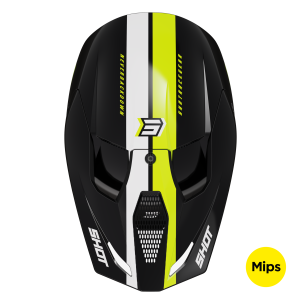 Casque SHOT 2024 Race Iron Jaune Glossy Casque SHOT 2024 Race Iron Jaune Glossy