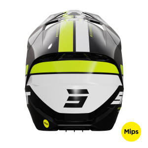Casque cross Shot 2024 Race Iron - Jaune Glossy