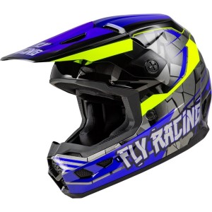 Casque enfant FLY RACING Kinetic Scorched Bleu Gris
