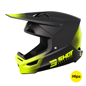 Casque cross Shot 2024 Race Draw - Noir Mat
