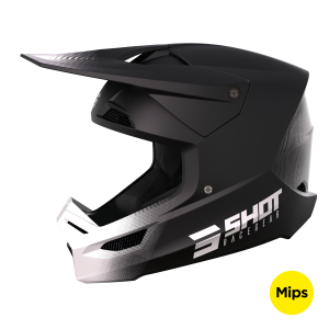 Casque cross Shot Race Draw - Noir Mat