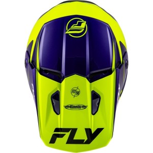Casque FLY RACING Kinetic Rally Bleu Jaune