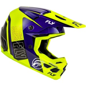 Casque FLY RACING Kinetic Rally Bleu Jaune
