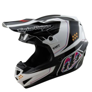 Casque TROY LEE DESIGNS GP Pro Mips Trooper Blanc Noir