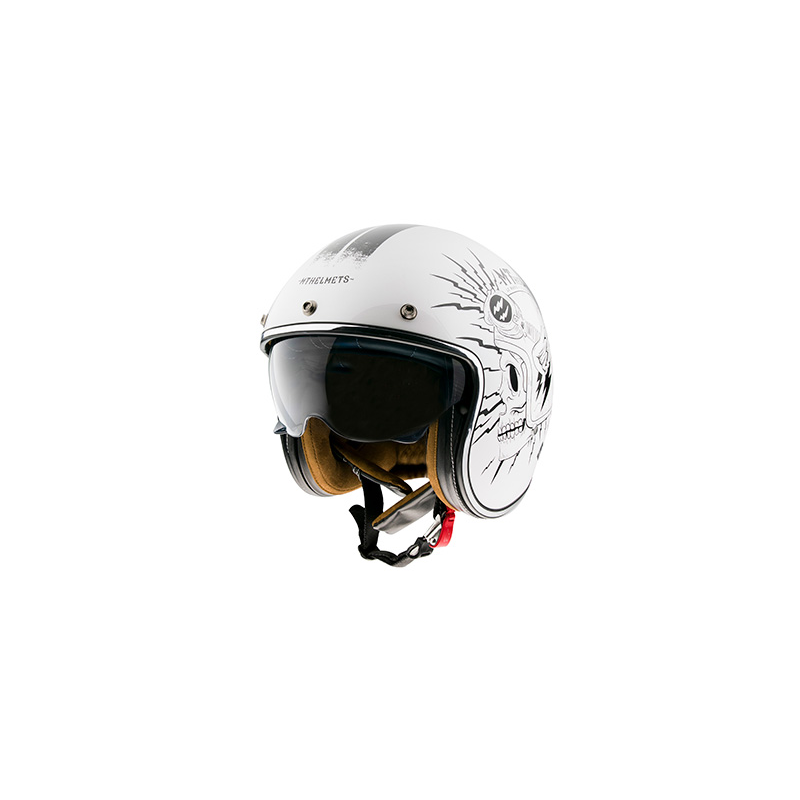 Casque MT LE MANS 2 SV DILER Blanc brillant