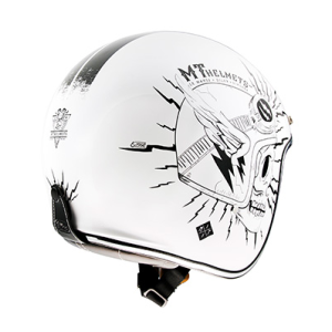 Casque MT LE MANS 2 SV DILER Blanc brillant