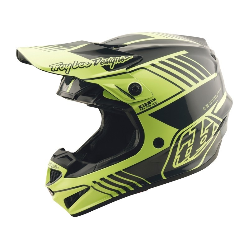 Casque TROY LEE DESIGNS GP Pro Segment Jaune Casque TROY LEE DESIGNS GP Pro Segment Jaune