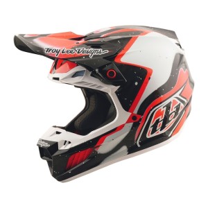Casque TROY LEE DESIGNS SE5 Carbon Membrane Rouge