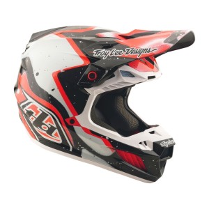 Casque TROY LEE DESIGNS SE5 Carbon Membrane Rouge