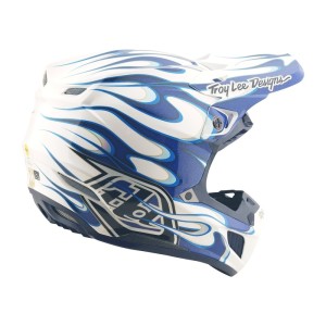 Casque TROY LEE DESIGNS SE5 Composite Torched Bleu