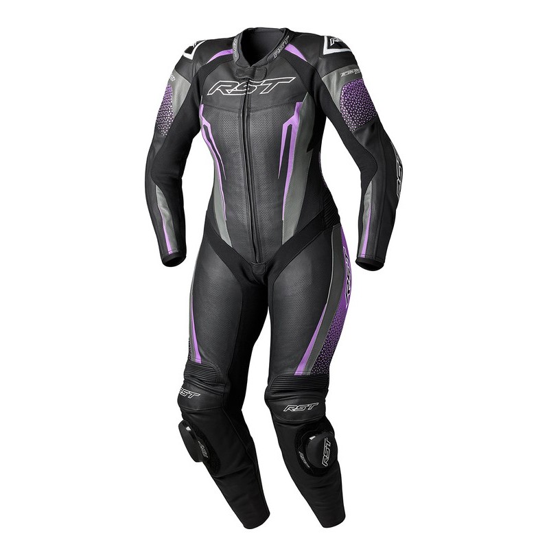 Combinaison femme RST TracTech Evo 5 CE Noir Fushia Gris