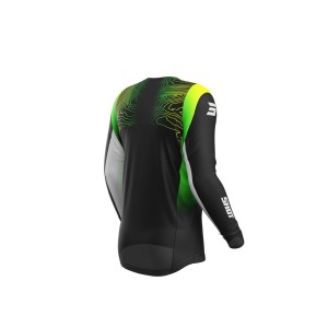 Maillot SHOT 2025 Contact Apex Jaune Fluo
