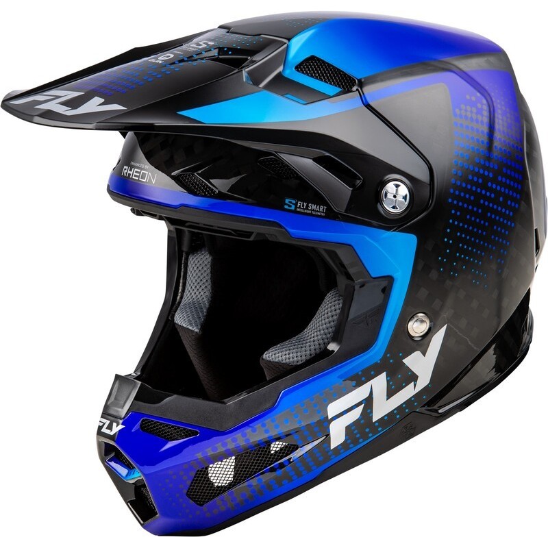 Casque FLY RACING Formula S Carbon Protocol Bleu Casque FLY RACING Formula S Carbon Protocol Bleu