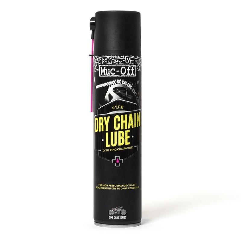 Lubrifiant chaine MUC-OFF Dry PTFE Chain Lube spray 400ml Lubrifiant chaine MUC-OFF Dry PTFE Chain Lube spray 400ml