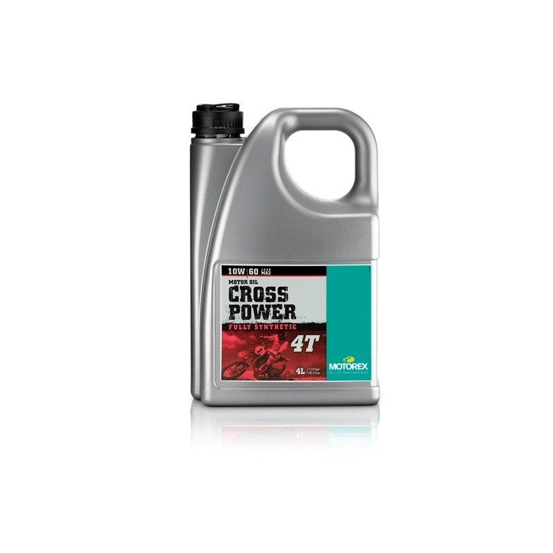 Huile moteur MOTOREX Cross Power 4T 10W60 synthétique 4L Huile moteur MOTOREX Cross Power 4T 10W60 synthétique 4L