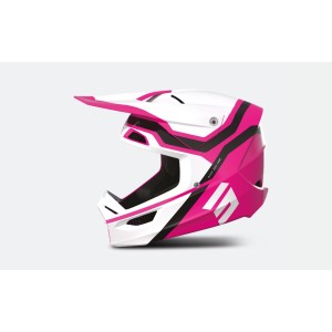 Casque cross Shot Race Sky - Rose Brillant