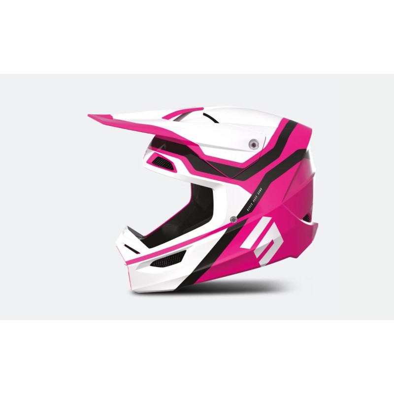 Casque cross Shot Race Sky - Rose Brillant Casque cross Shot Race Sky - Rose Brillant