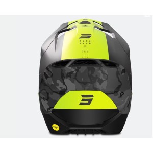 Casque cross Shot Race Camo - Jaune Fluo Matt