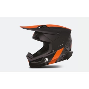 Casque cross Shot Race Camo - Orange Matt
