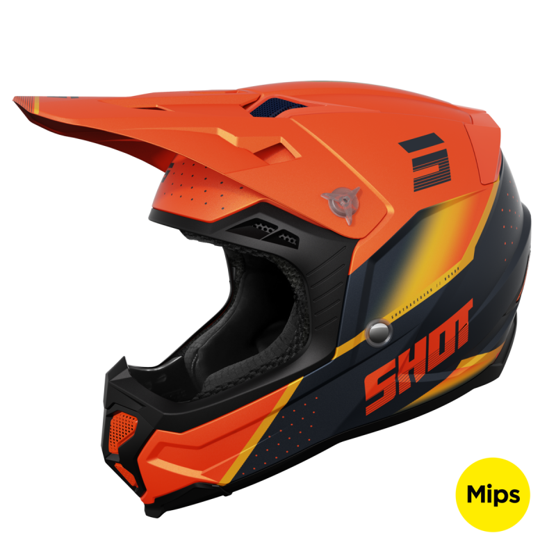 Casque cross Shot 2024 Core Honor - Orange Mat Casque cross Shot 2024 Core Honor - Orange Mat