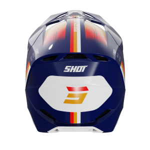 Casque cross Shot 2024 Furious Aim - Bleu Glossy