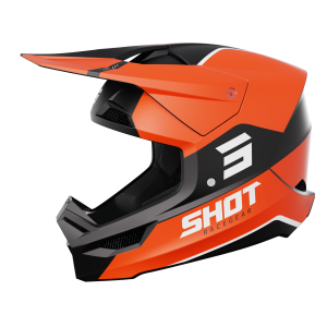 Casque cross Shot 2024 Furious Bolt - Orange Glossy