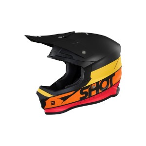 Casque cross Shot 2022 Furious Story - Orange Mat