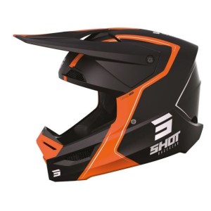 Casque cross Shot FURIOUS - REFLEX 2023 - Orange Matt