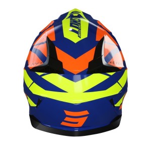 Casque cross Shot PULSE REVENGE 2025 - Bleu / Orange Glossy