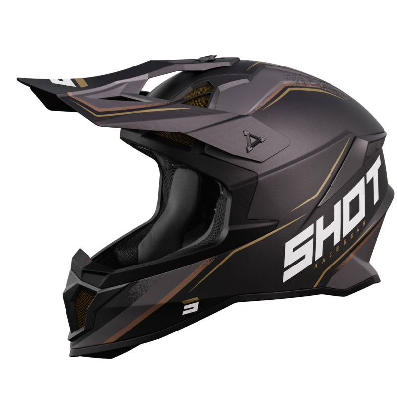Casque SHOT 2025 Lite Prism Noir Or Mat