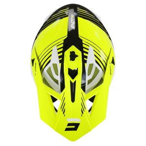 Casque SHOT 2025 Lite Fury Noir Jaune Fluo