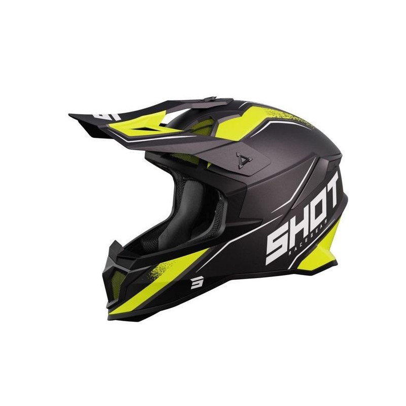 Casque SHOT 2025 Lite Prism Noir Jaune Mat Casque SHOT 2025 Lite Prism Noir Jaune Mat