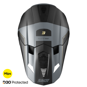 Casque cross Shot Lite S10 2026 - Noir/Gris Mat Casque cross Shot Lite S10 2026 - Noir/Gris Mat