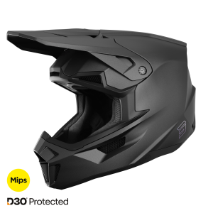 Casque cross Shot Lite Solide 2026 - Noir Mat
