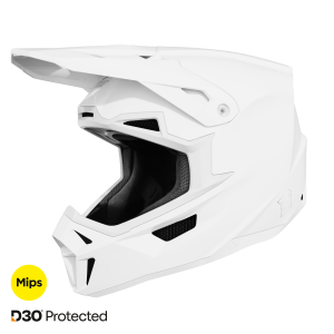 Casque cross Shot Lite Solide 2026 - Blanc Brillant